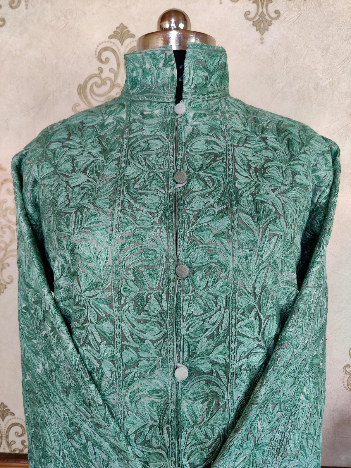 Heavy Paisley-Floral Embroidery