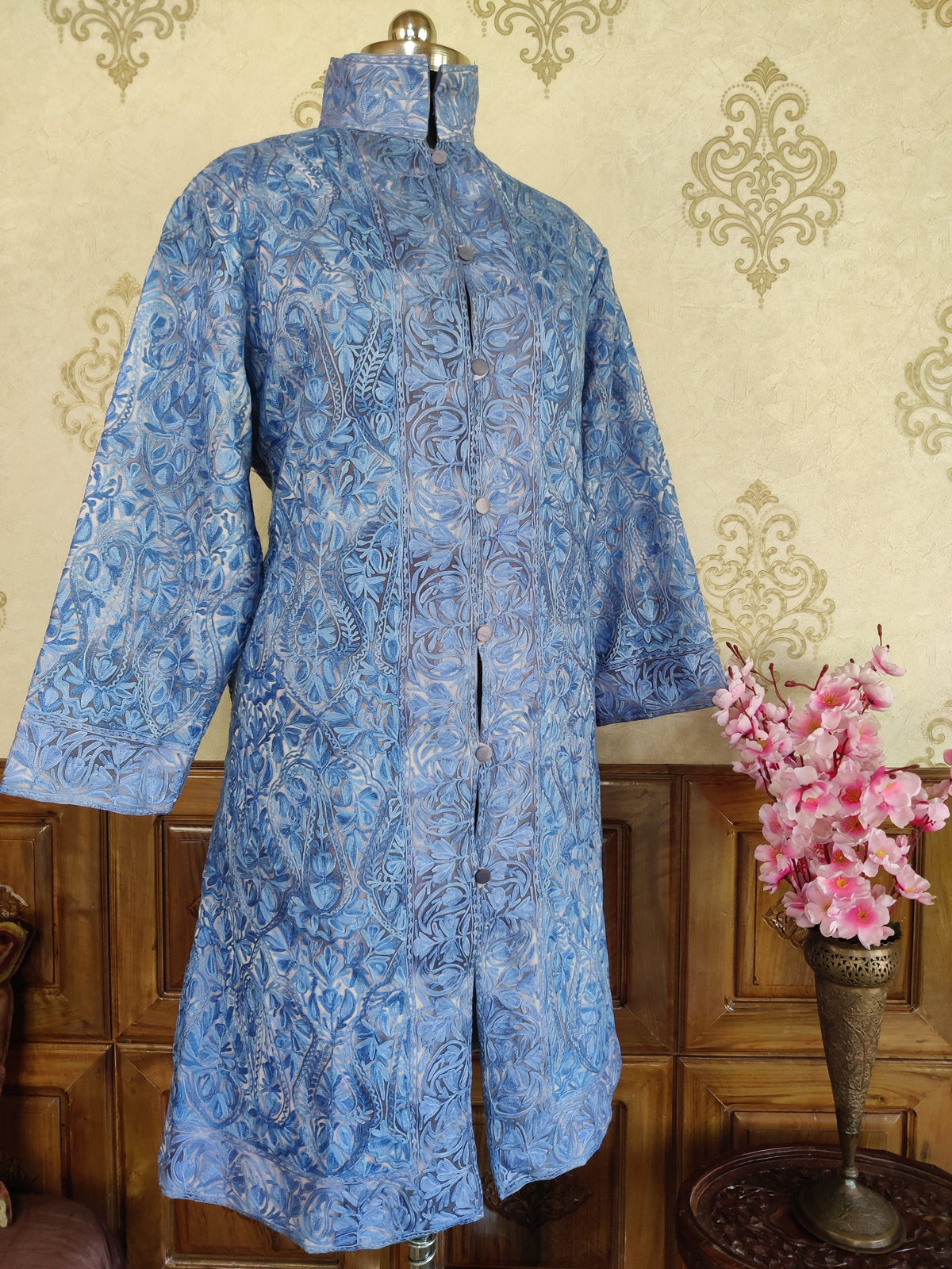 Heavy Paisley-Floral Embroidery