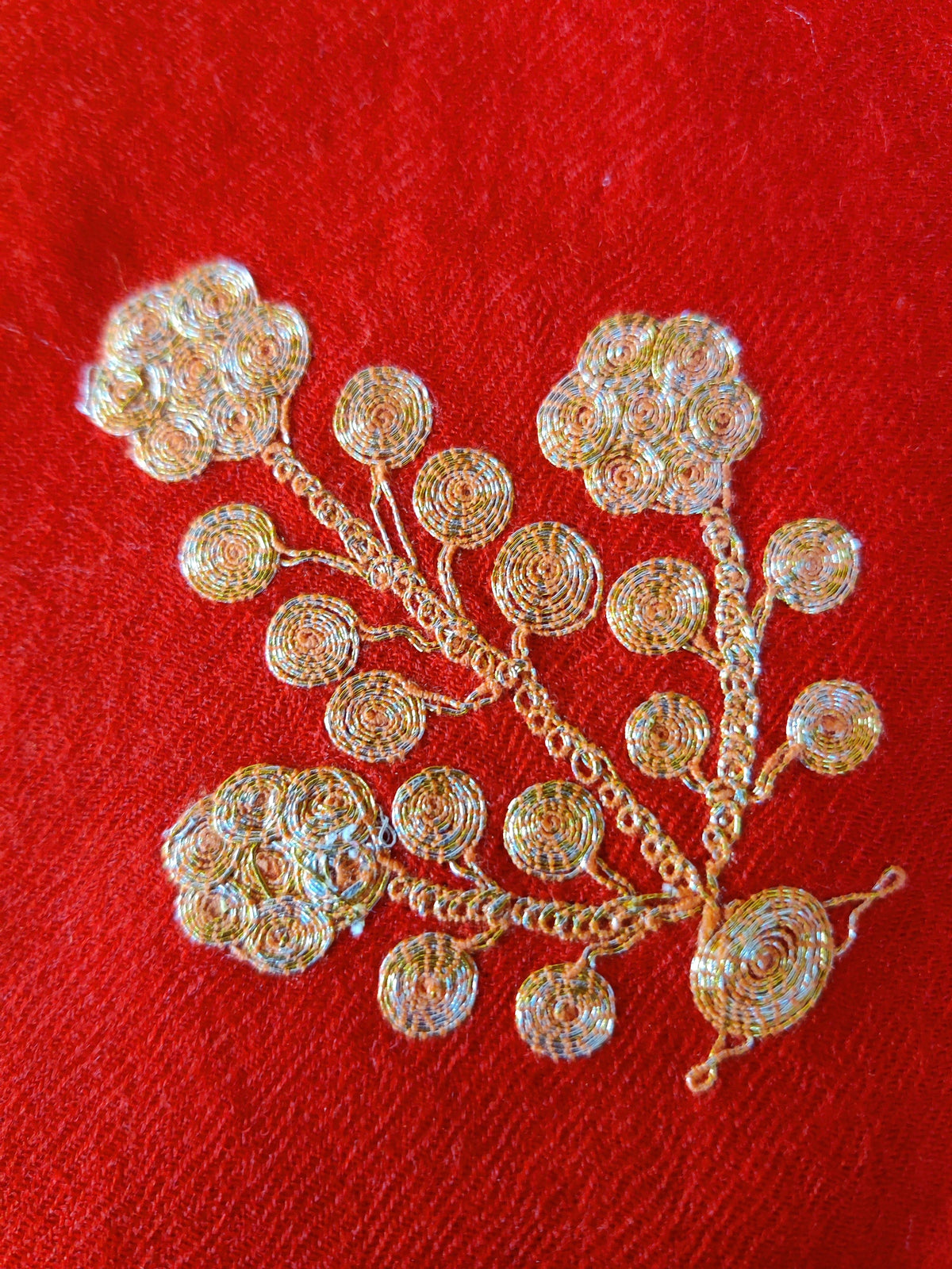 Pure Woolen Kashmiri Embroidery Stole with Tilla Embroidery Kashmiri Stoles KashmKari