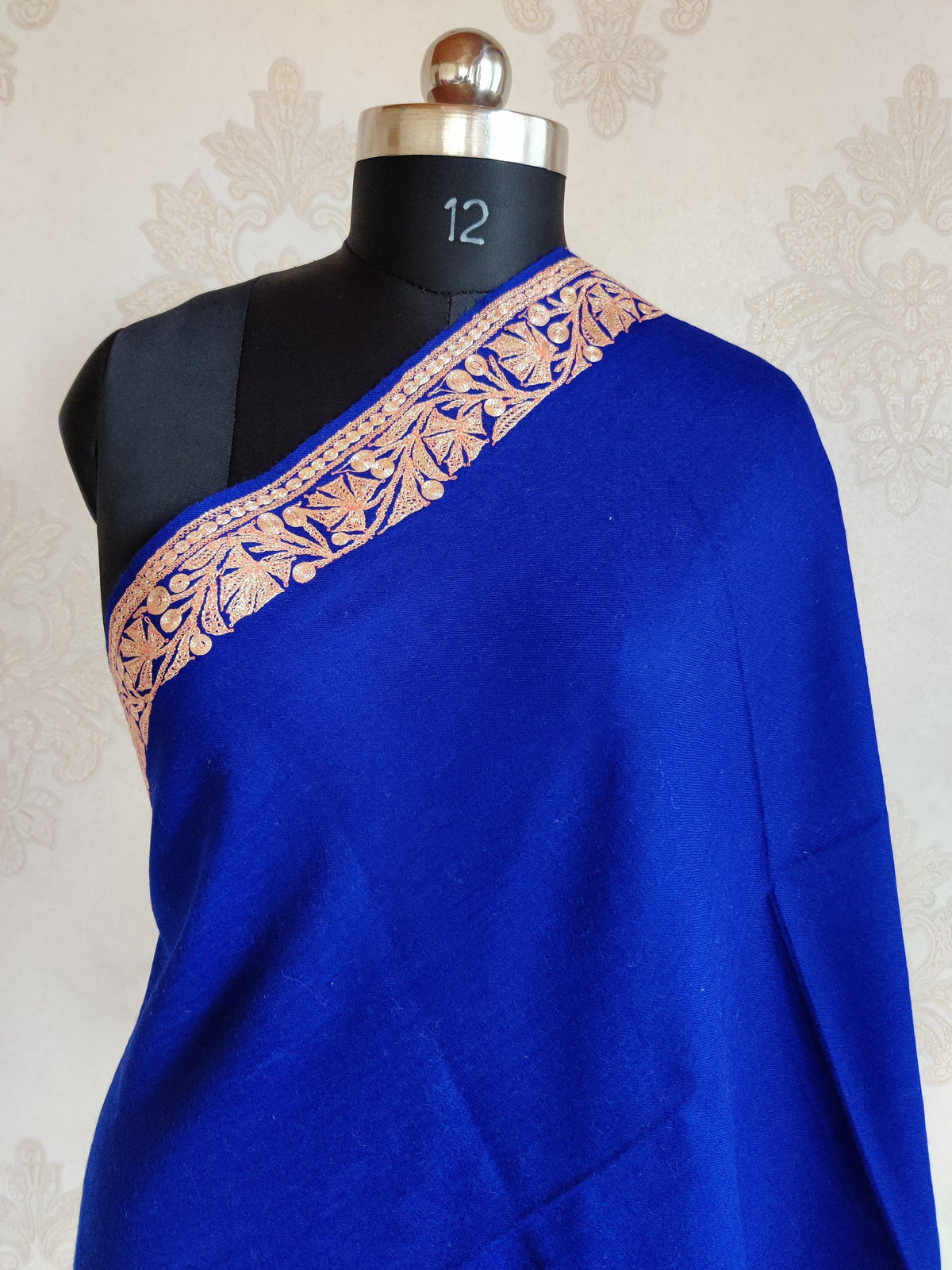 Pure Woolen Kashmiri Embroidery Stole with Tilla Embroidery Kashmiri Stoles KashmKari